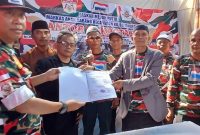 Pengukuhan Laskar Merah Putih Markas Anak Cabang Rajeg. (Dok. LMP)