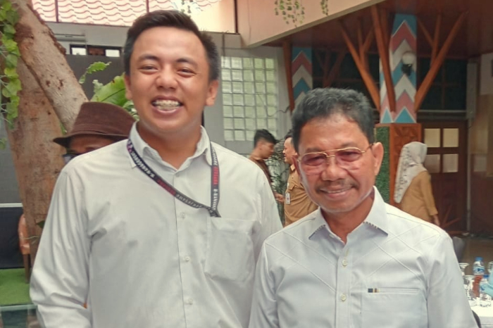 Gunawan Raharjo bersama Sachrudin Wali Kota Tangerang 2025-2030. (Foto: Luky/Metrosiar)