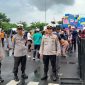 Pengamanan Live Musik Dahsyat RCTI oleh Polri dari Polsek Pasar Kemis, Tangerang Banten. (Istimewa)