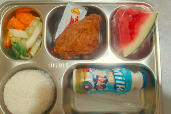 Ilustrasi Makan Bergizi Gratis program unggulan Prabowo - Gibran. (x.com/putra_sangihe)