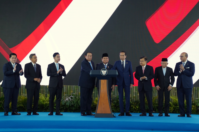 Presiden Prabowo Subianto Luncurkan Danantara bersama mantan Presiden SBY dan Jokowi. (YouTube Sekretariat Presiden)