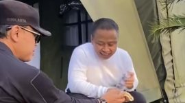 Momen kocak para kepala daerah saat retret di Akmil Magelang, Jawa Tengah. (Istimewa)