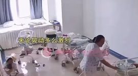 Dua perawat di sebuah rumah sakit di China mempertaruhkan keselamatan mereka demi melindungi bayi yang baru lahir saat gempa yang berpusat di Myanmar mengguncang pada Jumat, 28 Maret 2025. (Sumber: Tangkapan layar NDTV)