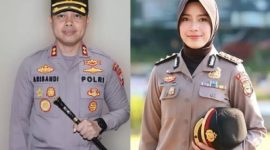Istri dari AKBP Arisandi, AKBP Rise Sandiyantanti, kini menjabat sebagai Kapolres Pelabuhan Makassar sejak Maret 2025. Potret pasangan suami istri yang menjabat Kapolres. (Istimewa)