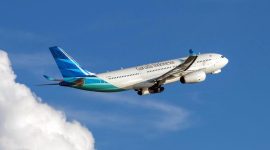 Potret Pesawat Garuda Indonesia. (Istimewa)