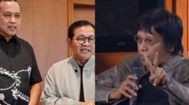 Potret (dari kiri ke kanan) Wali Kota Bekasi Tri Adhianto, Gubernur DKI Jakarta Pramono Anung, dan anggota DPR Adian Napitupulu. (Instagram.com / @mastriadhianto - @adian_napitupulu)