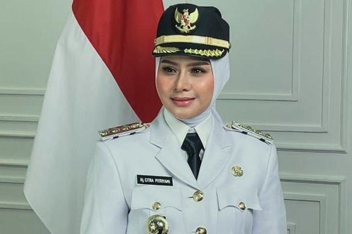 Citra Pitriyami, Bupati Pangandaran terpilih saat dilantik Persiden Prabowo Subianto, Kamis (20/2/2025).(Dok. Citra Pitriyami)