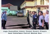Patroli malam guna memastikan keamanan dan ketertiban masyarakat (Kamtibmas) selama bulan Ramadan di wilayah Kecamatan Kemiri. (Dok. Media Center Community Kecamatan Kemiri) 