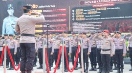 Foto: Kapolresta Tangerang, Kombes Pol. Baktiar Joko Mujiono, S.IK, M.M., memimpin upacara peringatan Hari Kesadaran Nasional. (Dok. Humas) 