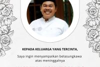 Ucapan duka cita atas kepergian Mat Solar. (Istimewa)
