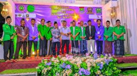 Potret: Ketua Ansor di dampingi Camat, dan Kades Kemiri serta pengurus Mejlis hadapan dan tokoh masyarakat setempat. (Dok. Istimewa) 