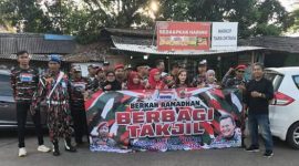 Potret Pengurus dan anggota LMP MACAB Kabupaten Tangerang yang ikut menyukseskan acara Pembagian Takjil dan Buka Bersama. (Foto: Dok. LMP MACAB Tangerang)