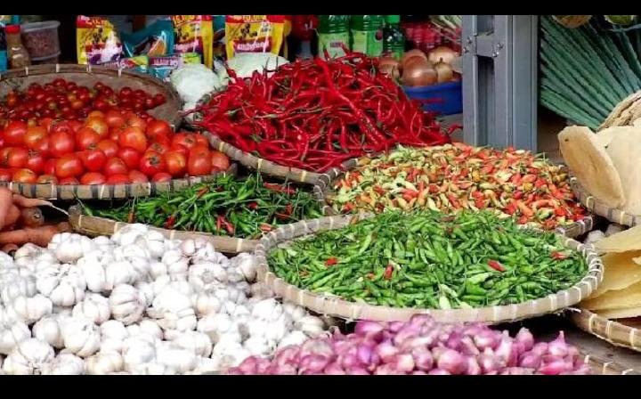 Pantauan Jurnalis Metrosiar memperlihatkan suasana pasar Grogol Jakarta Barat yang masih sepi pengunjung menjelang Idulfitri 1146 Hijriah.