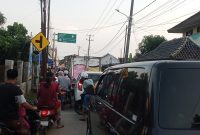 kepadatan lalu lintas di bulan Ramadan cenderung meningkat terutama saat menjelang berbuka puasa. (Foto: Ahmad/Metrosiar) 
