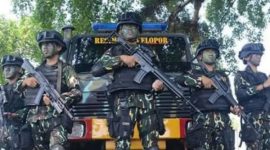 Polda Sulawesi Utara (Sulut) periksa 8 anggotanya terkait penembakan di pertambangan ilegal Alason yang menewaskan Fernando Tongkotow, warga Desa Basaan. Potret Ilustrasi Brimob Polda Sulut yang terlibat penembakan di Minahasa Tenggara. (Foto: Istimewa)