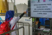 Foto Ilustrasi pemudik gratis bersama Pelni. (Dok. PELNI)