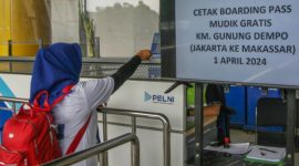 Foto Ilustrasi pemudik gratis bersama Pelni. (Dok. PELNI)