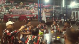 Ketua dan Pengurus MADA (Markas Daerah) Sumatera Utara Laskar Merah Putih (LMP) tiba di Markas Komando (MAKO) 1 Banten. (Dok. LMP Banten)