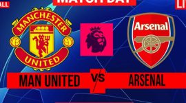 Prediksi Manchester United vs Arsenal di Liga Inggris 2024/2025, Minggu (9/3), 23.30 WIB dan Saksikan live streaming di Vidio. (Tangkapan Layar)