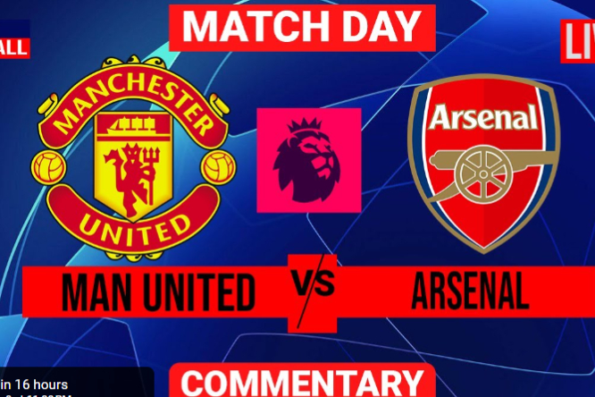 Prediksi Manchester United vs Arsenal di Liga Inggris 2024/2025, Minggu (9/3), 23.30 WIB dan Saksikan live streaming di Vidio. (Tangkapan Layar)