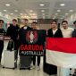 Para pemain Timnas Indonesia tiba di Sidney, Australia. (Grup FB Maarten Paes)