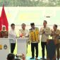Presiden Prabowo Subianto meresmikan renovasi dan pembangunan 17 stadion Indonesia di Stadion Gelora Delta Sidoarjo, Jawa Timur, pada Senin (17/3/2025).(Tangkapan Layar Youtube Sekretariat Presiden)