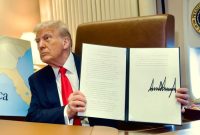 Hari pertama menjabat Presiden AS Donald Trump menandatangani sejumlah perintah eksekutif, salah satunya mengganti nama Teluk Meksiko menjadi Teluk Amerika, dan mengembalikan nama Gunung Denali, puncak tertinggi di AS, menjadi Mount McKinley. (instagram.com/realdonaldtrump)