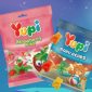 Logo PT Yupi Indo Jelly Gum dengan ilustrasi permen gummy, menandai langkah perusahaan menuju IPO di Bursa Efek Indonesia pada 2025. (Dok. Yupi)