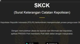 Kementerian BUMN buka Rekrutmen Bersama BUMN 2025. Pembuatan SKCK kini bisa dilakukan online lewat Polri Super App. Segera daftar! Tangkapan Layar laman SKCK Online Polri. (Foto: TL)
