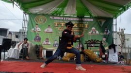 Ketua LAPBAS Korcam Kemiri Itay berkomitmen untuk terus hadir di tengah masyarakat,mendukung kegiatan yang positif, serta menjaga keamanan dan ketertiban bersama. (Dok. Tangkapan Layar Ahmad/Metrosiar) 