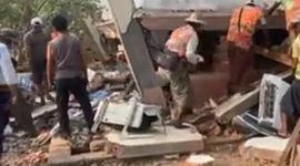 Potret Reruntuhan gedung akibat gempa (Dok. Istimewa) 