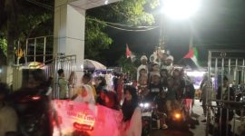 Ratusan warga Desa Patramanggala berkumpul untuk menyambut Hari Raya Idul Fitri 1446 H. (Dok. Ahmad/Metrosiar) 