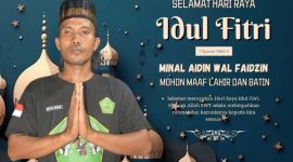 Potret Ketua PB Korcam Kemiri Ucapan Selamat Hari raya Idul Fitri, Mohon Maaf Lahir dan Bathin (Dok. PB Korcam Kemiri) 