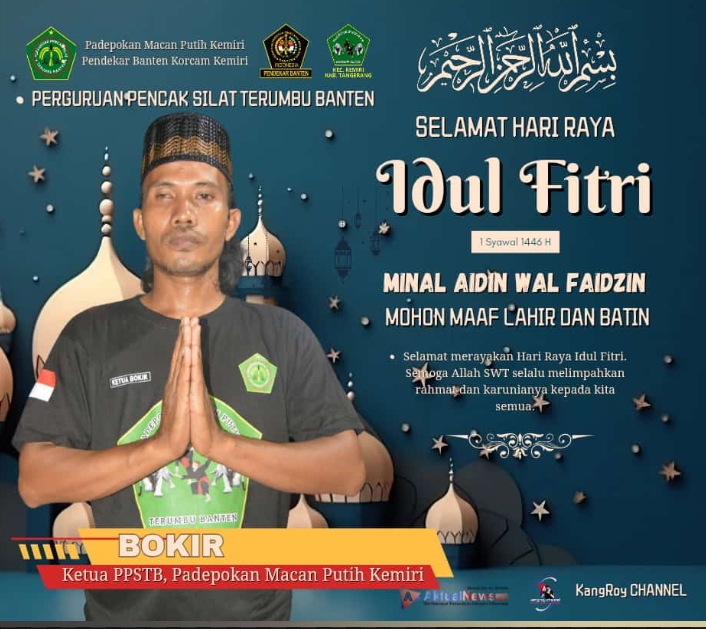 Potret Ketua PB Korcam Kemiri Ucapan Selamat Hari raya Idul Fitri, Mohon Maaf Lahir dan Bathin (Dok. PB Korcam Kemiri) 