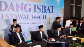 Potret Menteri Agama (Menag) Nasaruddin Umar setelah sidang isbat. (Istimewa) 