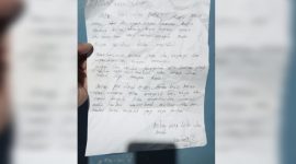 Foto: wasiat yang ditulis oleh Jamhuri. (Dok. Istimewa) 