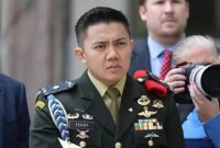 Sekretaris Kabinet Teddy Indra Wijaya resmi naik pangkat menjadi Letnan Kolonel di TNI AD. (Istimewa)