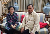Potret Pertemuan Presiden Prabowo 
Subianto dengan 
Presiden Indonesia Ke-5 Megawati Soekarnoputri, di Jakarta, Senin, 7 April 2025. (Dok. Gerindra)