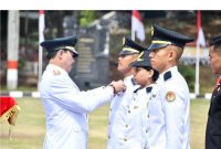 Gambar ilustrasi IPDN menampilkan momen pengukuhan 721 putra-putri terbaik bangsa, terdiri dari 505 perempuan dan 216 laki-laki, yang secara resmi dilantik oleh Rektor Institut Pemerintahan Dalam Negeri sebagai Praja Pratama IPDN Angkatan XXXV Tahun 2024 (DOK. IPDN).