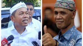 Kolase Gubernur Jawa Barat Dedi Mulyadi (kiri) Ketua Umum GRIB Jaya Hercules (kanan) //Istimewa//