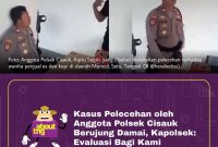 Foto : Anggota Polsek Cisauk, Aiptu Sugiri yang disebut melakukan pelecehan terhadap penjual Es dan Kopi di daerah Munjul, Setu, Tangsel.