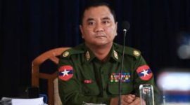 Junta Myanmar tembak peringatan konvoi bantuan Palang Merah China yang melintas tanpa izin di Nawnghkio, Shan, pascagempa 28 Maret. (Foto: Dok. AFP)