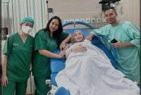 Potret Zaskia Gotik melahirkan anak laki-laki yang ke-3 di Rumah Sakit Bunda Jakarta. (Instagram Zaskia Gotik)