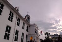 Potret sore hari di Kota Tua Jakarta (Rizky/Metrosiar)