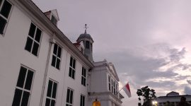 Potret sore hari di Kota Tua Jakarta (Rizky/Metrosiar)