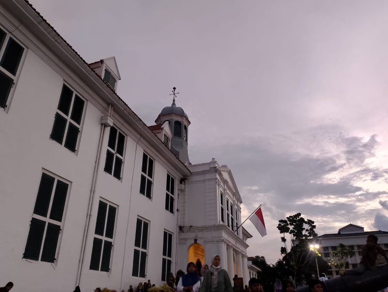 Potret sore hari di Kota Tua Jakarta (Rizky/Metrosiar)