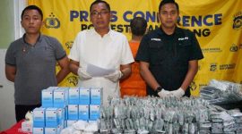 Satuan Reserse Narkoba (Satresnarkoba) Polresta Tangerang berhasil mengungkap kasus besar peredaran obat keras daftar G jenis Tramadol, Hexymer, dan Yarindo.(dok. Polresta Tangerang)
