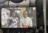 Potret Menang Nasaruddin Umar saat memberi sambutan di Misa Kenang Paus Fransiskus di Gereja Katedral Jakarta (Istimewa)