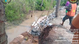 Proyek yang bersumber dari Anggaran Pendapatan dan Belanja Daerah (APBD) Tahun 2025 ini memiliki nilai sebesar Rp 489.924.839 dan dilaksanakan oleh CV Ringan Contractor. (Dok. Jay) 