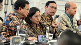 Menteri Keuangan Sri Mulyani hadiri sarasehan ekonomi dan silaturahmi bersama Presiden Prabowo Subianto dan asosiasi pelaku usaha , para ekonom, organisasi buruh, akademisi dan media masa. (Instagram.com/smindrawati)